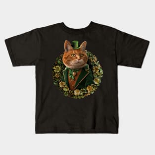 St Patricks Day Cat 1 Kids T-Shirt